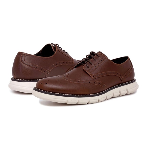 Size 13 Nautica Men's Brown Wingdeck Oxford Shoe Fashion Sneaker - Picture 1 of 12